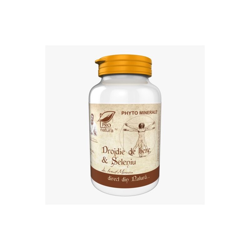 PRO NATURA Drojdie de bere & Seleniu 60cps