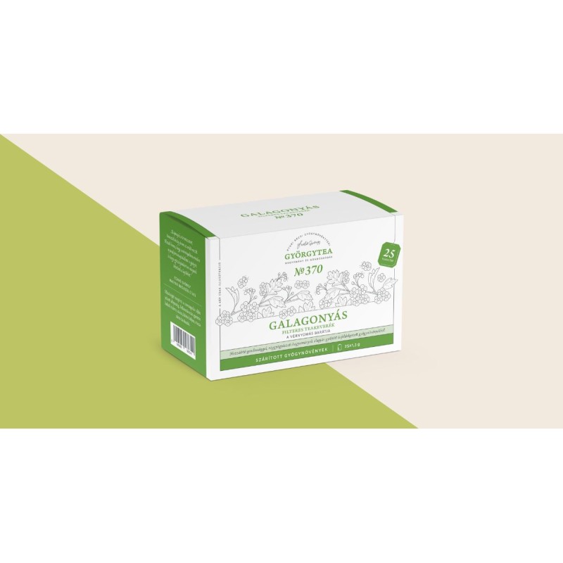 Nr.370 Amestec de ceai cu păducel  (Bun pentru tensiunea arterială) cu filtru 25X1,3gr