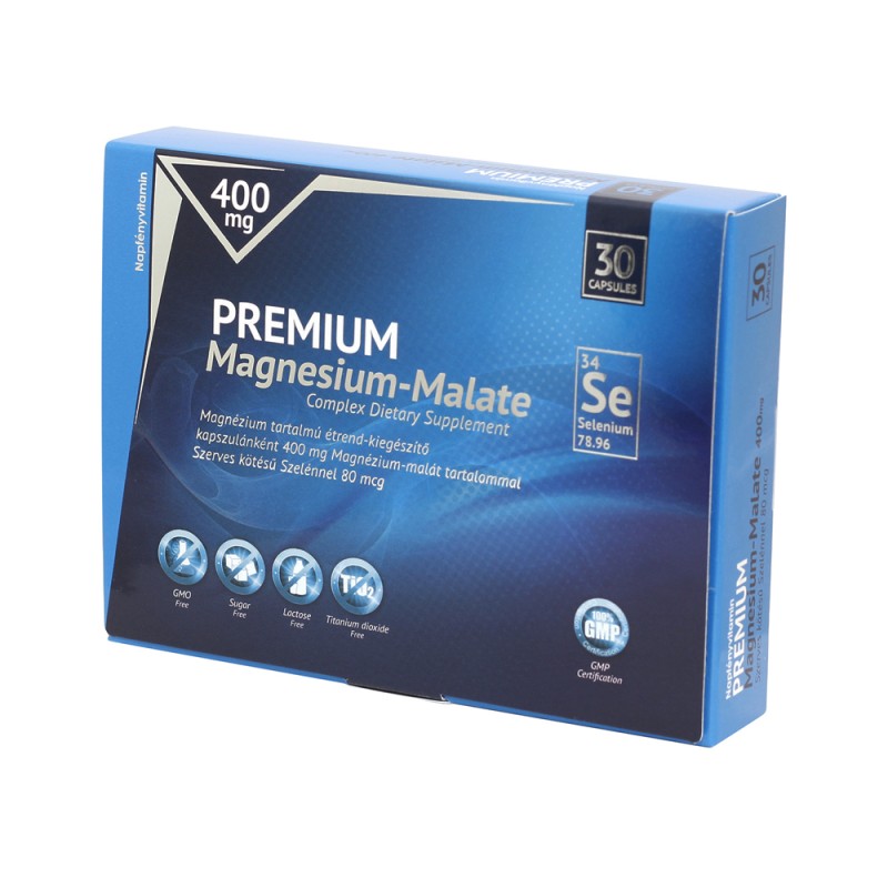 Napfényvitamin Prémium Magnézium-Malát 400 mg Szerves Kötésű Szelénnel 80 mcg