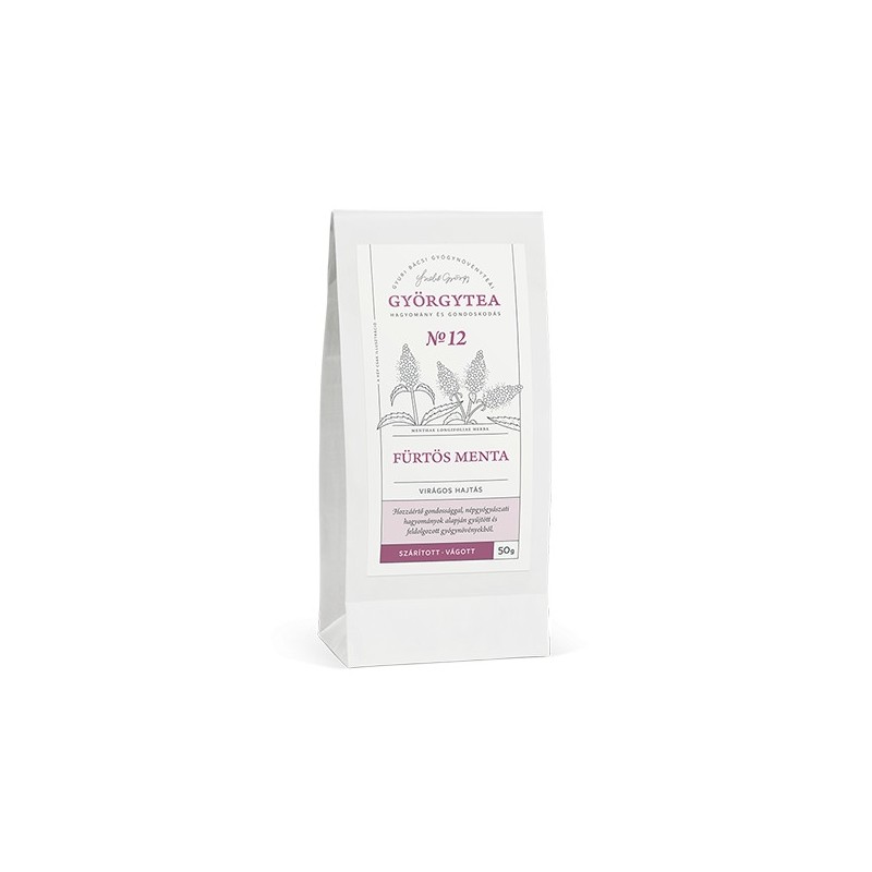GYORGYTEA Nr. 12 Fürtös menta virágos hajtás 100g
