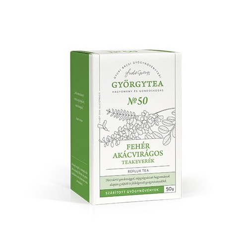 GYORGYTEA Nr.50. Fehér Akácvirágos teak. -REFLUX 100g