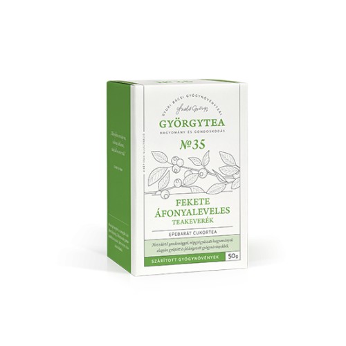 GYORGYTEA Nr.35. Fekete áfonyaleveles teakeverék (Epebarát cukortea)