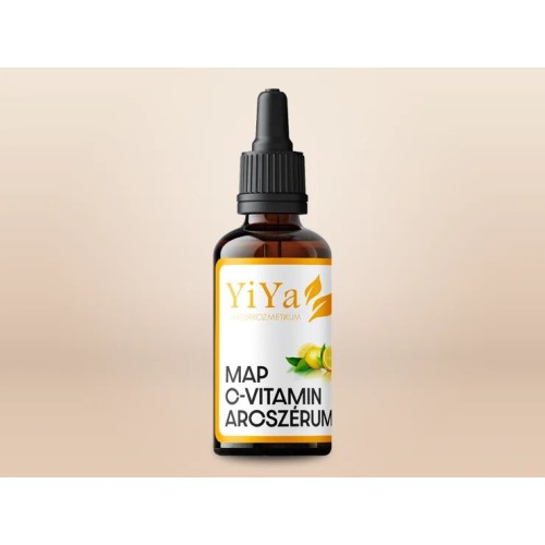 Ser de față cu vitamina C YiYa MAP, 30 ml - anti-îmbătrânire  regenerare celulară  iluminare a petelor și fermitate!