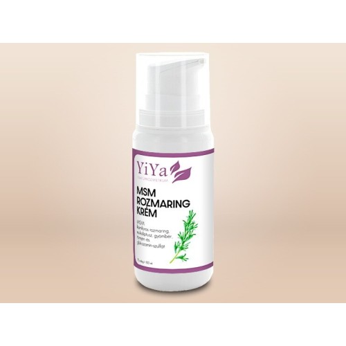 YiYa MSM Rozmarin, 100ml - cremă naturală pentru tratamentul suplimentar al durerilor musculare și inflamațiilor articulare.