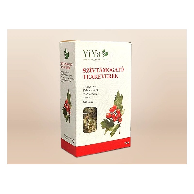 YiYa szívtámogató teakeverék 70 g, 30 adag – szív- és érrendszert támogató gyógynövények!