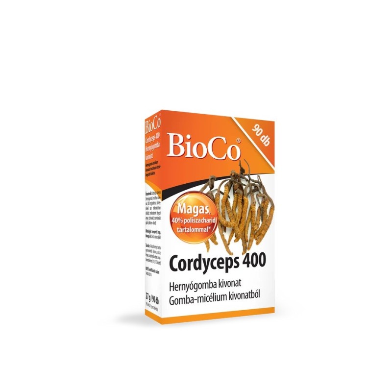 BioCo Cordyceps 400 Hernyógomba kivonat -90db.