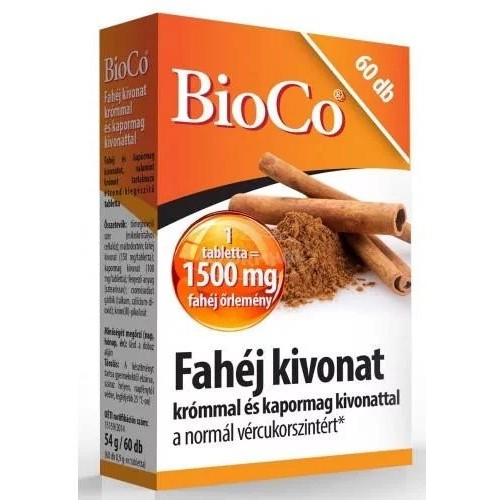 BioCo Extract de scorțișoară cu crom și Extract de semințe de mărar-60buc
