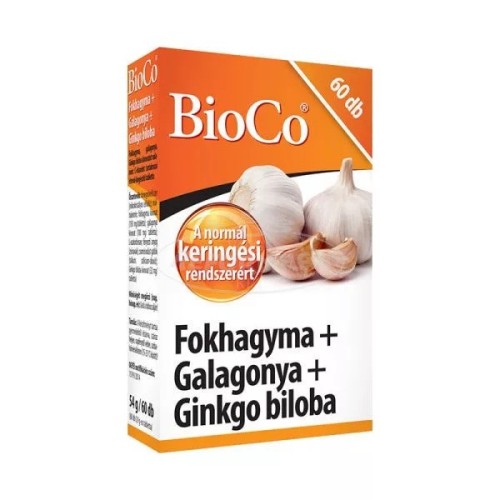 BioCo Usturoi + Paducel + Ginkgo biloba-60buc