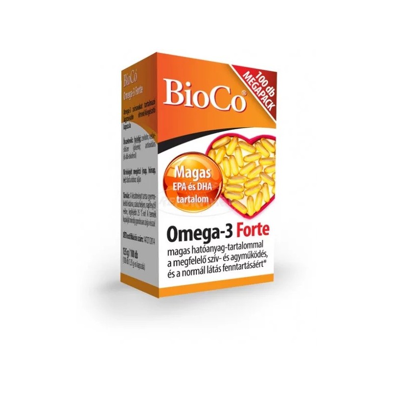 BioCo Omega-3 Forte MEGAPACK capsule gelatinoase moi-100buc