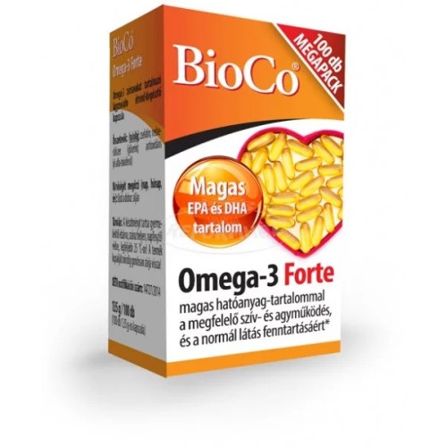 BioCo Omega-3 Forte kapszula MEGAPACK -100db.