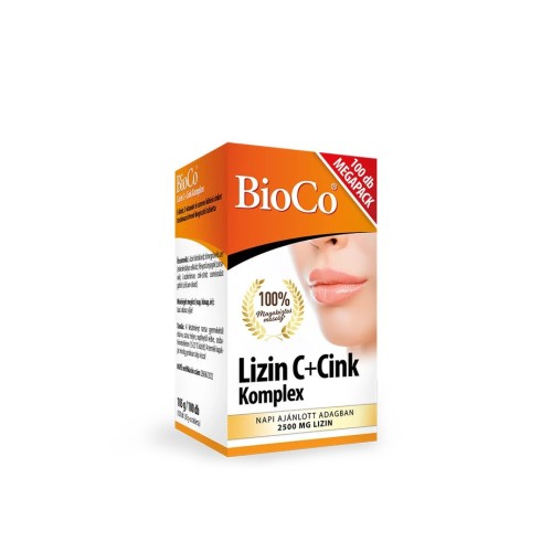 BioCo Lizin C+Cink Komplex MEGAPACK tabletta-100db