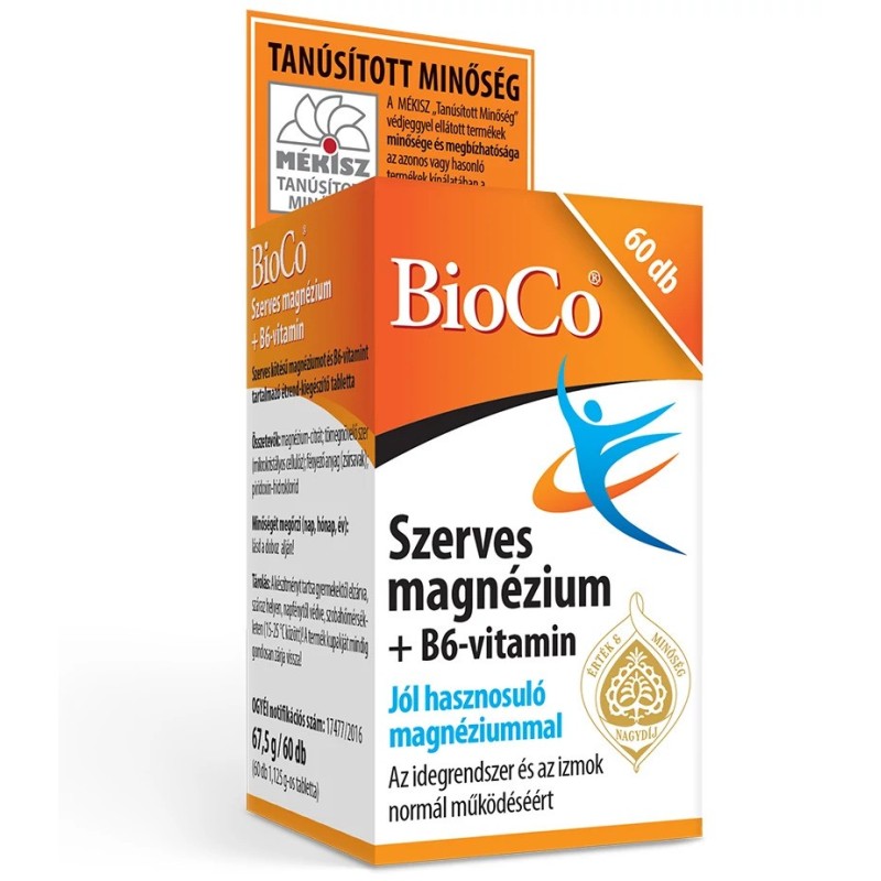 BioCo Magneziu Organic + Vitamina B6-60buc