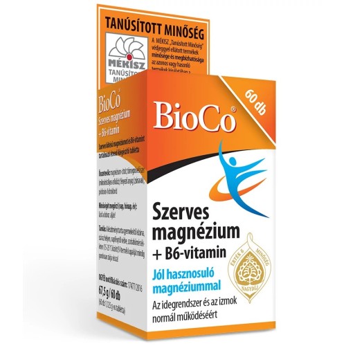 BioCo Magneziu Organic + Vitamina B6-60buc