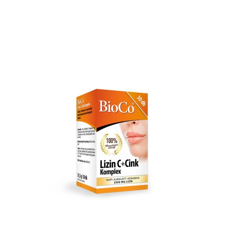 BioCo Lizin C+Cink komplex tabletta -30db