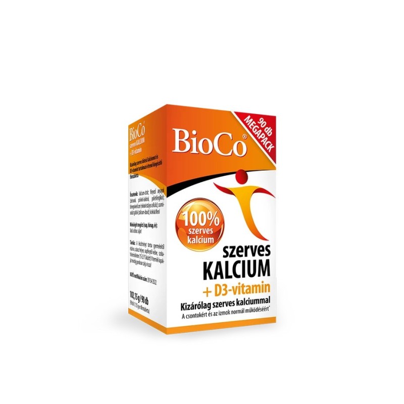 BioCo Szerves Kalcium + D3-vitamin Megapack -90db