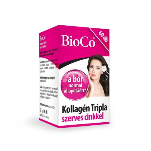 BioCo Colagen Triple cu zinc organic-60buc