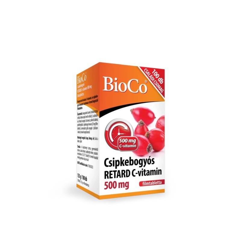 BioCo Csipkebogyós retard c-vitamin 500mg -100db