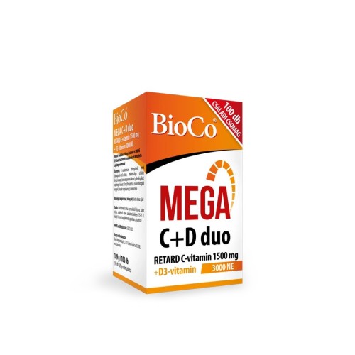 Bioco MEGA C+D duo ret.C-vit.1500mg+D3 3000NE kapszula -100db