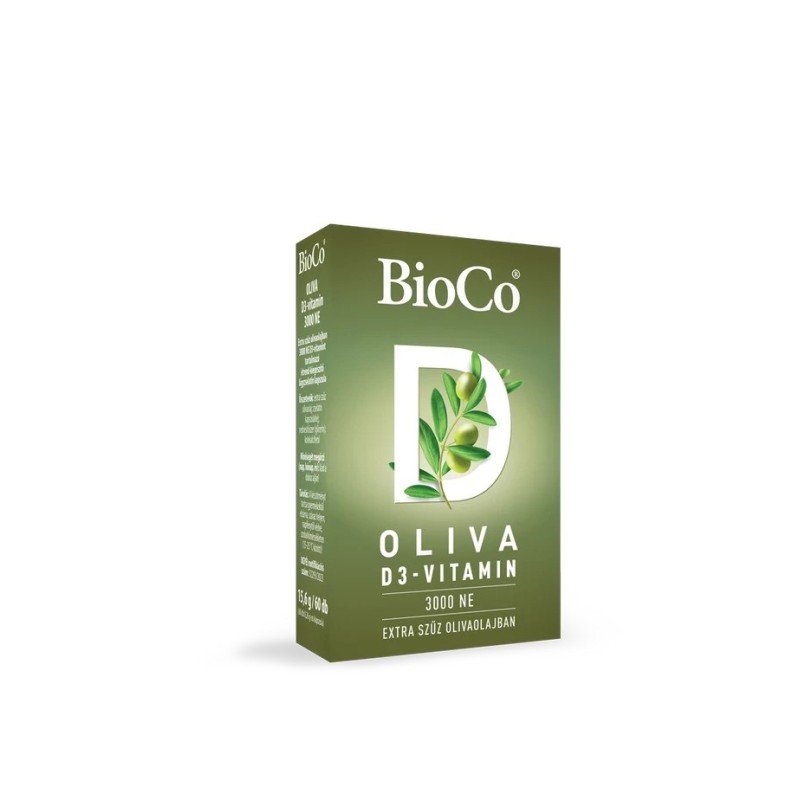 BioCo Oliva D-3 vitamin 3000NE lágyzselatin kapszula -60db