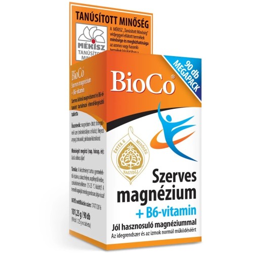 BioCo Szerves magnézium+B6 MEGAPACK 90x