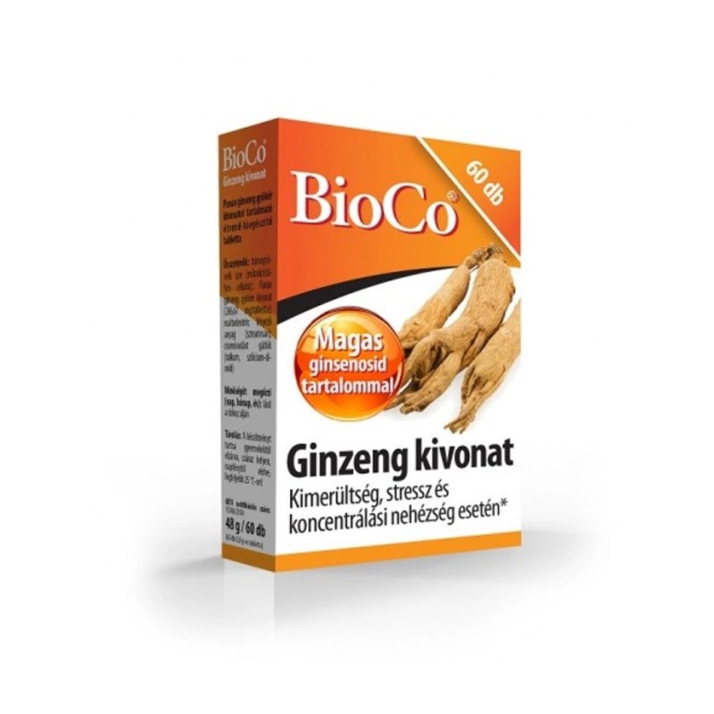BioCo Ginzeng kivonat tabletta -60db.