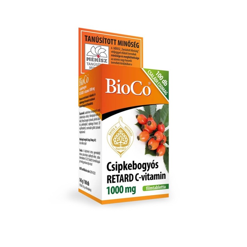 BioCo  Vitamina C Retard cu macese 1000mg -100buc.