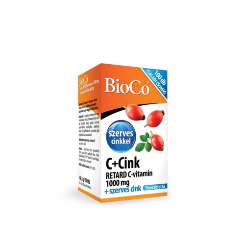BioCo C+Cink retard c-vitamin 1000mg családi csomag-100db.