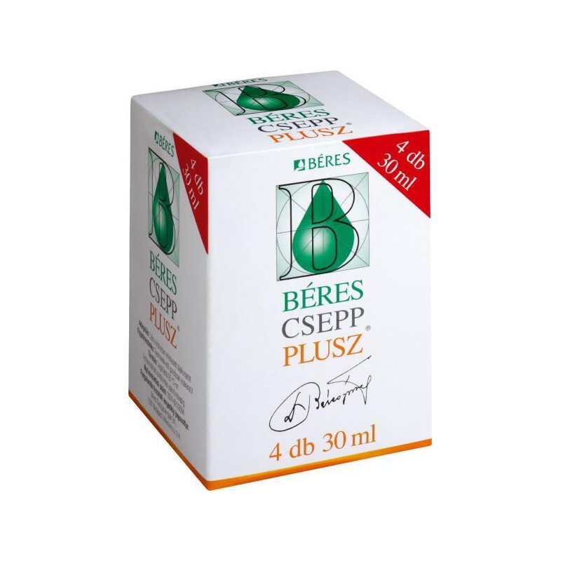 BÉRES Csepp Plusz 4x30 ml, belsőleges oldatos cseppek