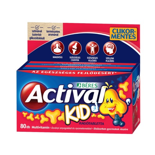 BERES Actival Kid masticabila fara zahar -80buc.