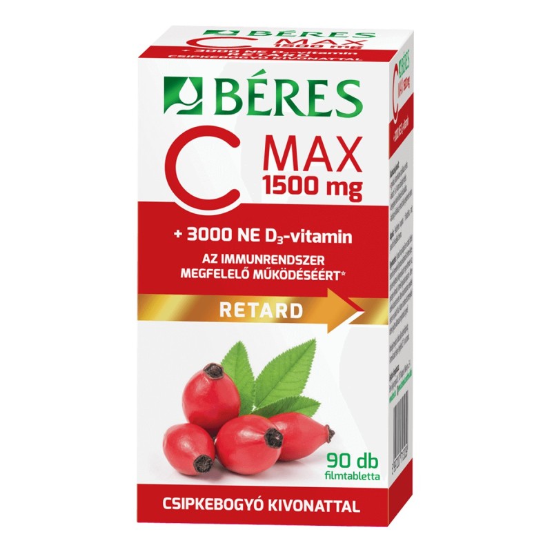 BERES C-max 1500mg + 3000NE D3 comprimate -90buc.