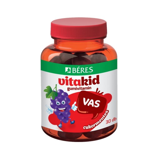 BERES VitaKid Vas Gumivitamin (cukormentes)-30db.