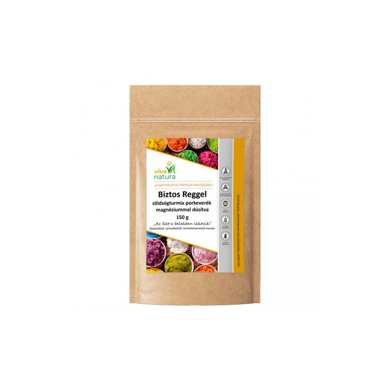 VIVA NATURA  Biztos Reggel (Siguranța dimineții) – Pulbere din mix de verdețuri cu sare amară 150gr