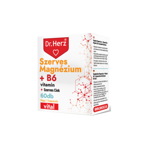 Dr.Herz Organic Magneziu+B6+ Zinc Organic Capsule -60buc