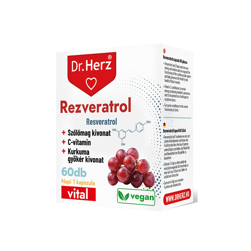 DR Herz Rezveratrol -60db kapszula