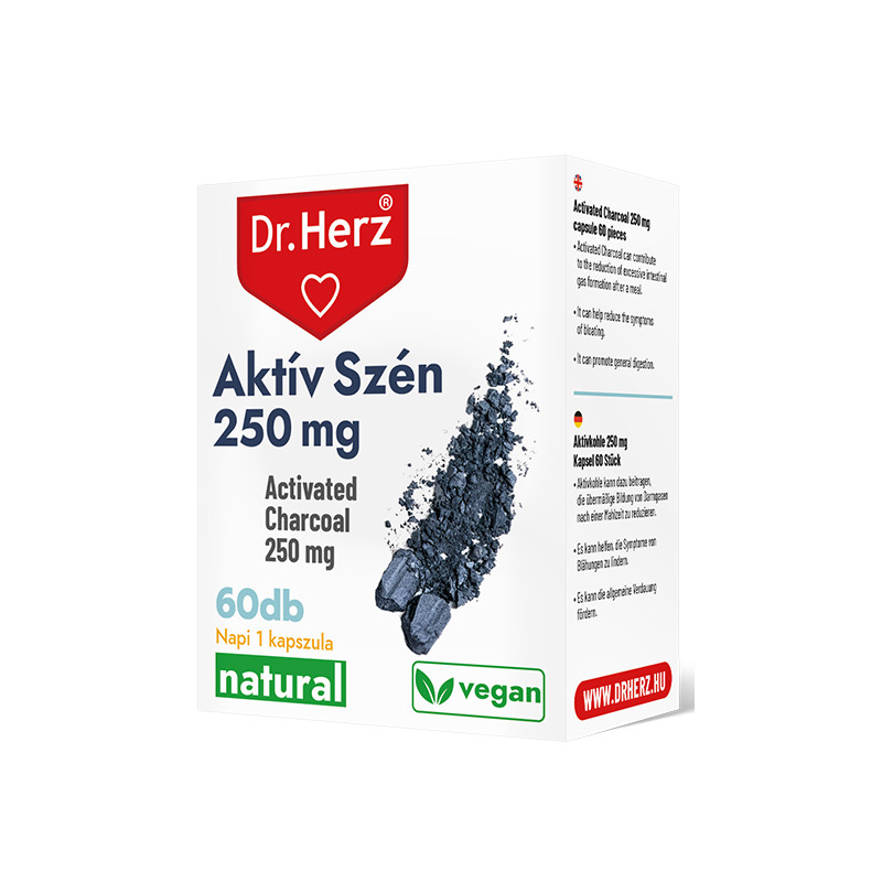 DR Herz Aktív Szén 250 mg -60db