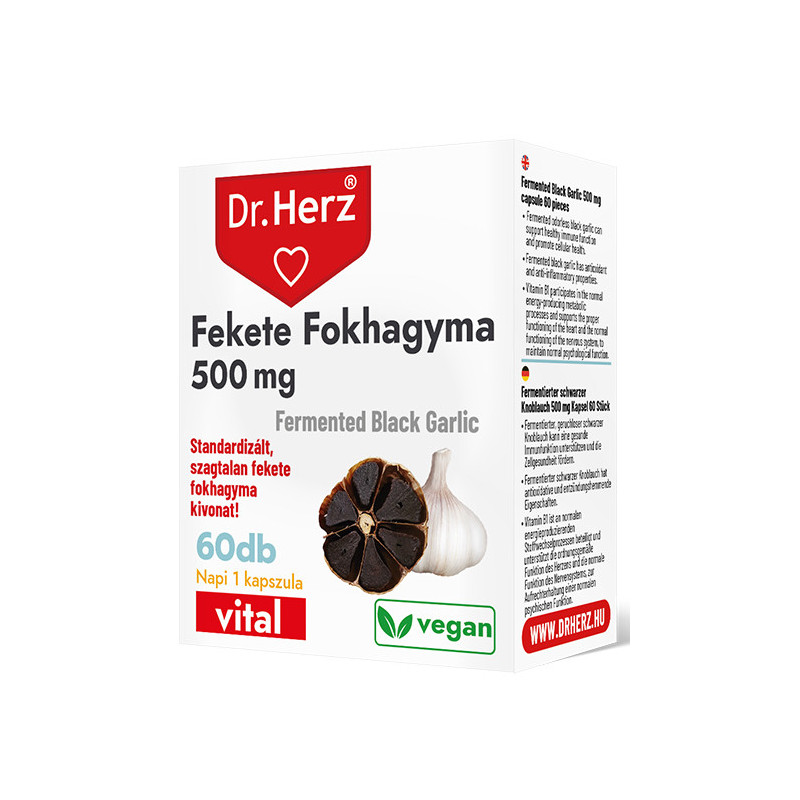 DR Herz Fekete Fokhagyma- 60db kapszula