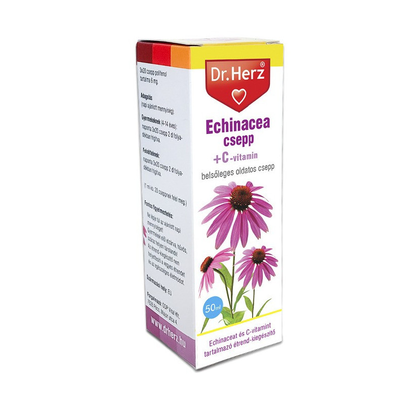 Dr. Herz Echinacea csepp C-vitaminnal -50ml