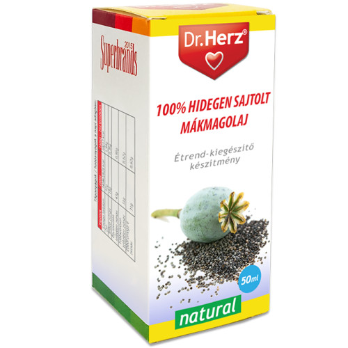 Dr. Herz Mákmagolaj 100% hidegen sajtolt -50ml
