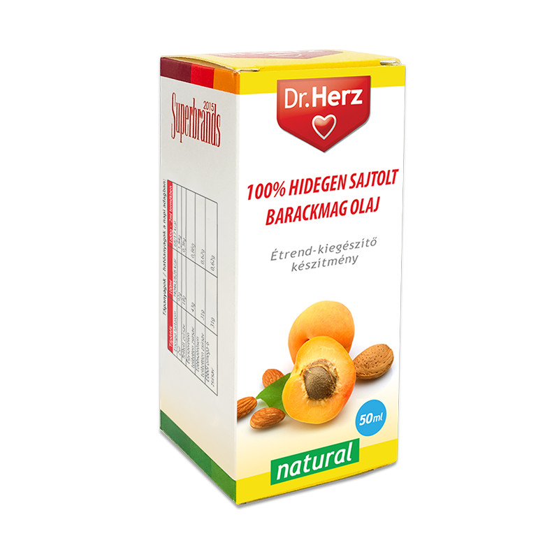 Dr. Herz Barackmag olaj 100% hidegen sajtolt -50ml