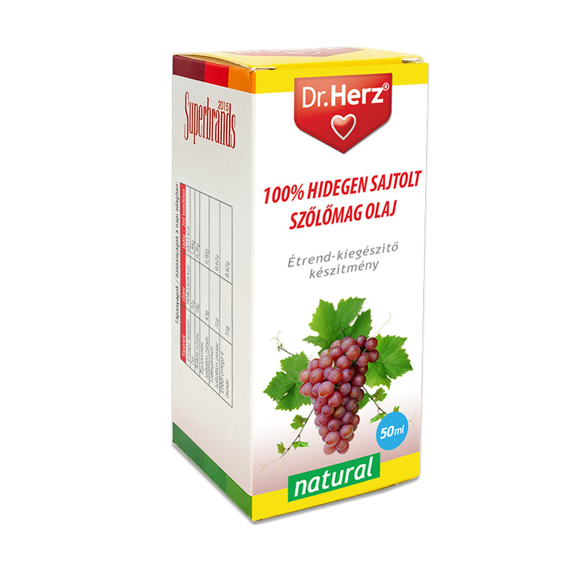 Dr. Herz Ulei de Sâmburi de Struguri 100% Presat la Rece –50ml