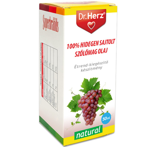 Dr. Herz Szőlőmag olaj 100% hidegen sajtolt -50ml