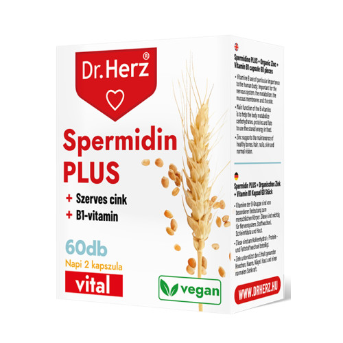 Dr. Herz Spermidină + Vitamina B1 + Zinc organic –60capsule