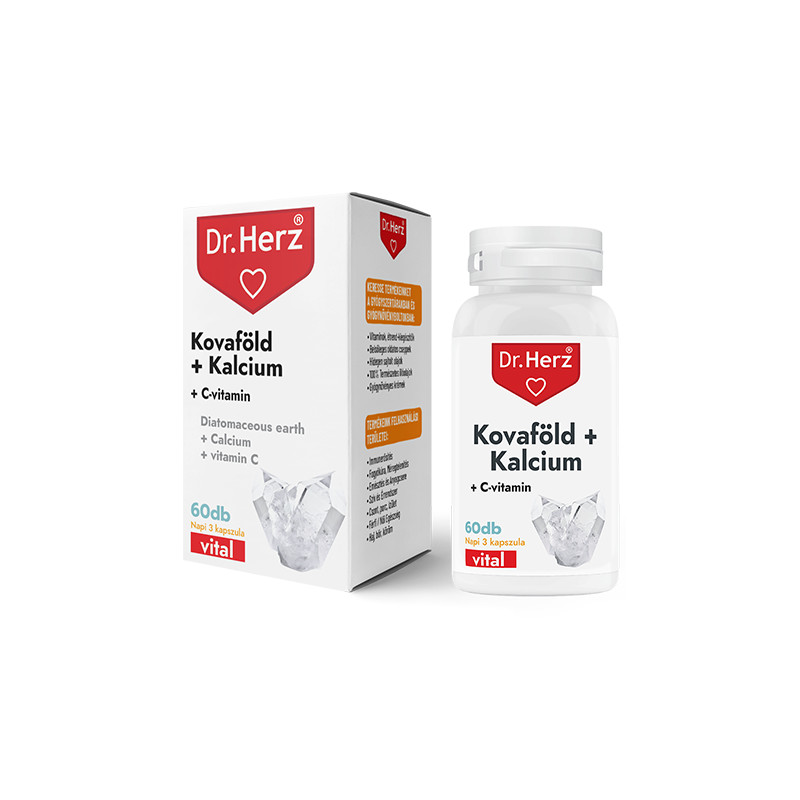 Dr. Herz Kovaföld+Kalcium+C-vitamin kapszula -60db