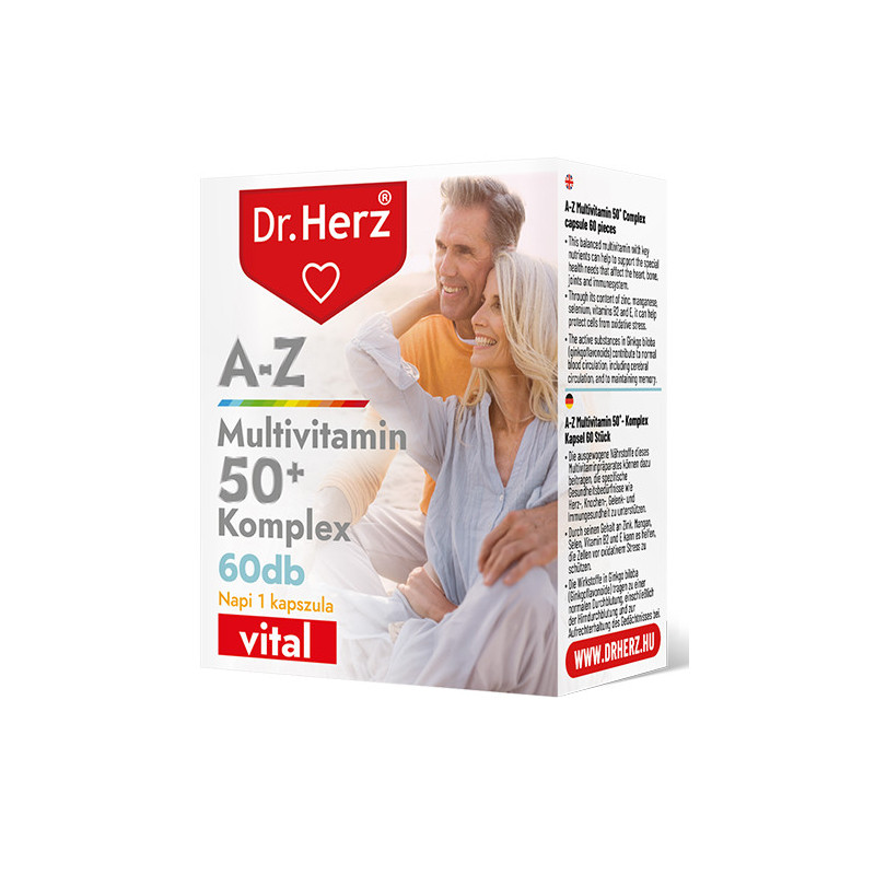 Dr. Herz A-Z 50+ Complex Multivitamine –60capsule