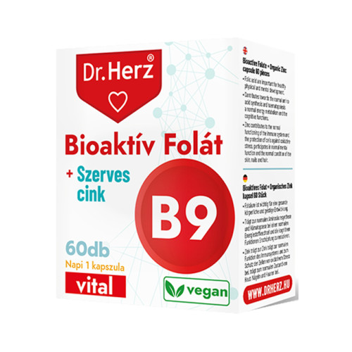 DR Herz Bioaktív Folát + Szerves Cink -60kapszula