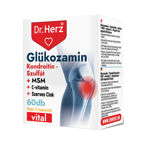 Dr. Herz Glükozamin+Kondroitin-szulfát+MSM -60kapszula