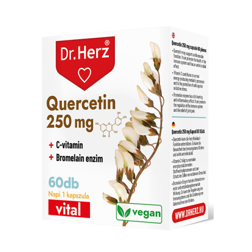 Dr. Herz Quercetin 250 mg + Vitamina C + Bromelain –60capsule