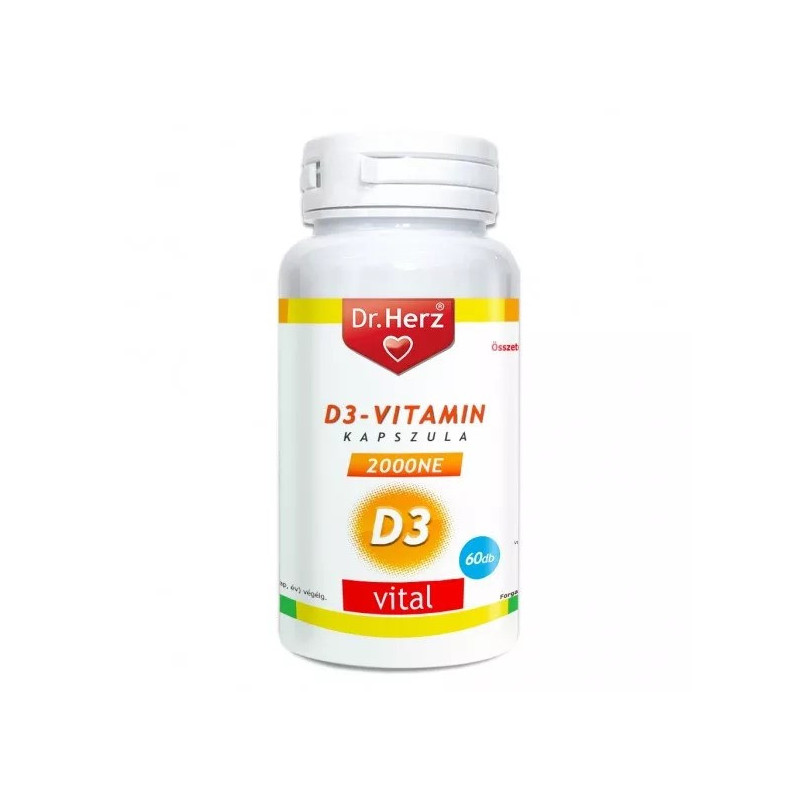 Dr. Herz Vitamina D3 2000 UI –60capsule