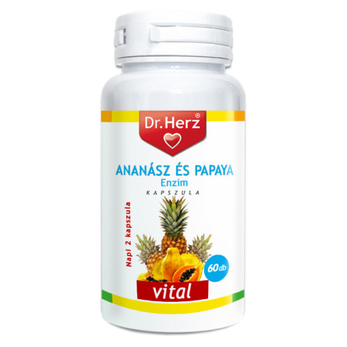 Dr. Herz Ananász Papaya enzim -60kapszula
