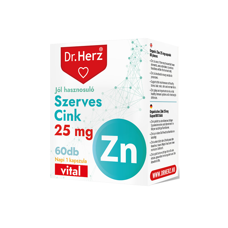 DR Herz Szerves Cink 25 mg -60kapszula